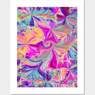 60's Trippy Psychedelic Abstract Art Posters and Art